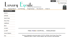 Desktop Screenshot of luxuryeyesite.com